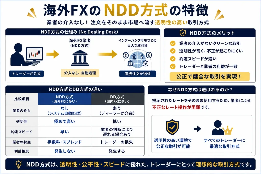 海外FXのNDD方式の特徴
