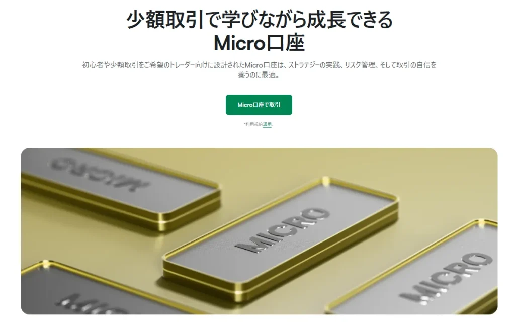 少額で練習するならマイクロ口座