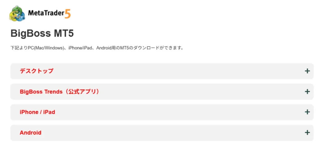 BigBossの口座開設方法11