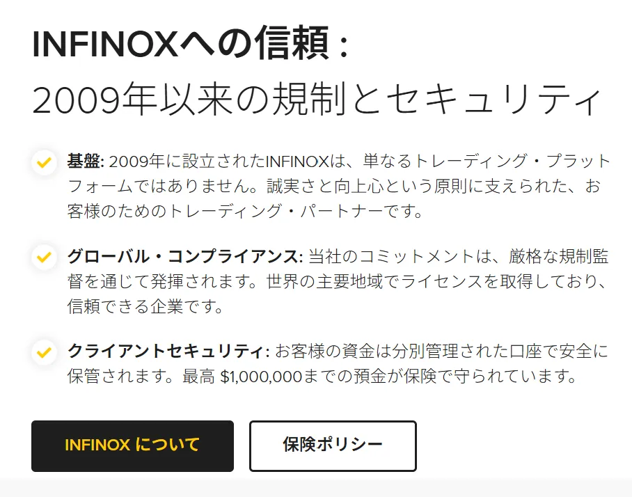 INFINOXの運営歴