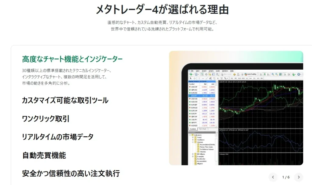 MT4/MT5アプリとの併用も可能