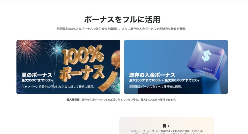 海外FX業者のXMTradingで200%入金ボーナスキャンペーンが開催中